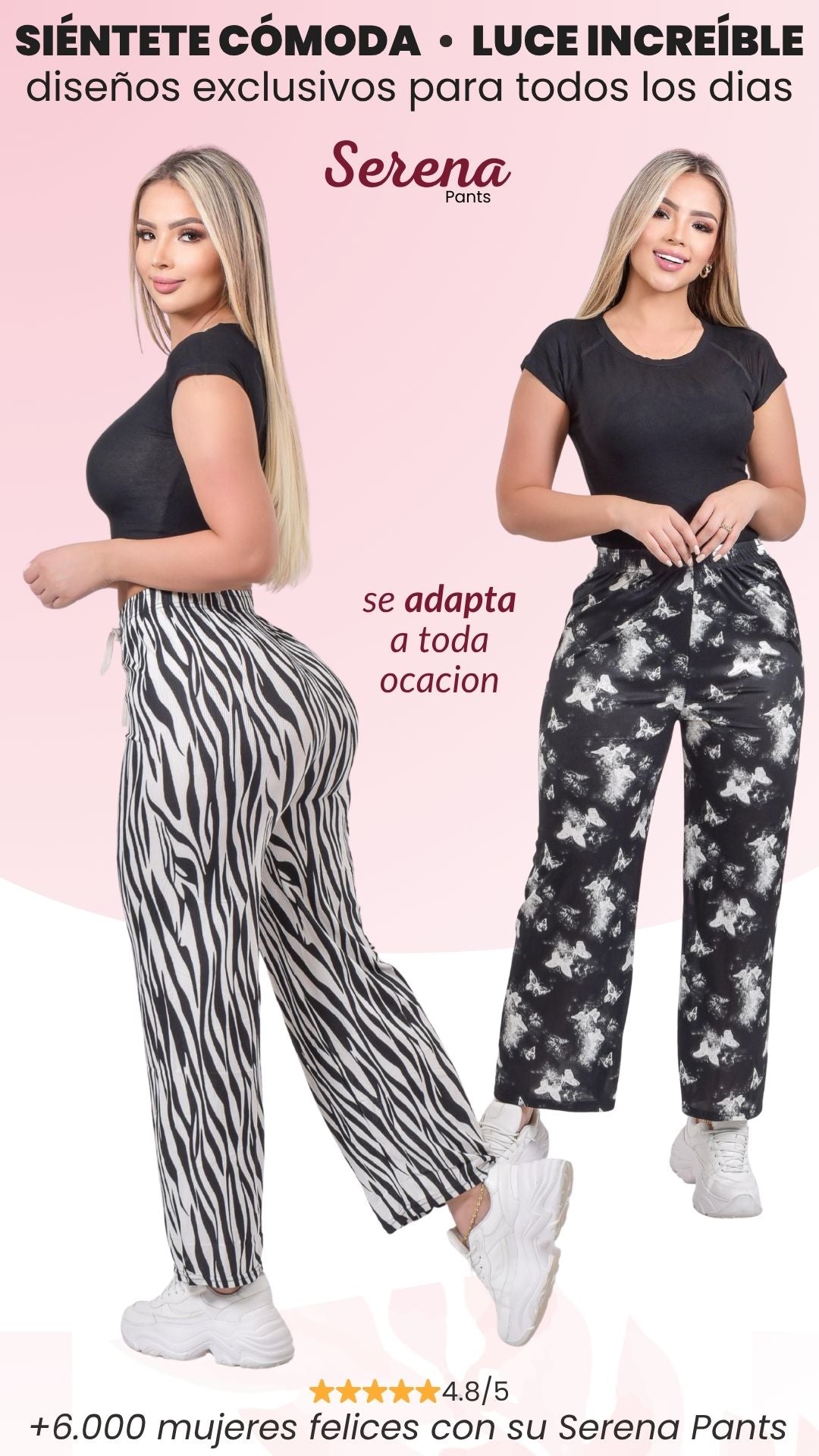 Pantalón para dama Serena ✨  Estampados fresco y elegante